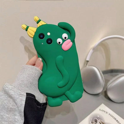 Phone Case- A Cucumber-Shaped Silicone Case That Fits Mobile Phones Sized 15-17 Inches.A Humorous Design Perfect For Halloweenphone Cases Great For Holiday Parties Phone Case 16 Promax Case Festival