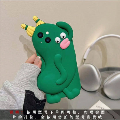 Phone Case- A Cucumber-Shaped Silicone Case That Fits Mobile Phones Sized 15-17 Inches.A Humorous Design Perfect For Halloweenphone Cases Great For Holiday Parties Phone Case 16 Promax Case Festival