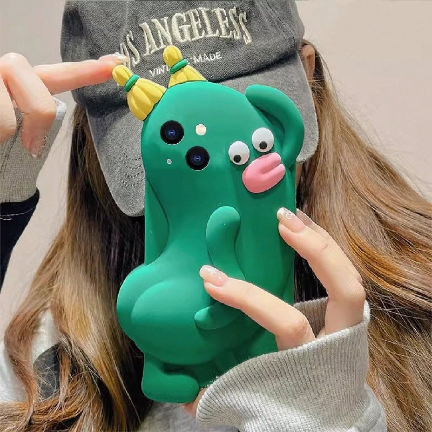 Phone Case- A Cucumber-Shaped Silicone Case That Fits Mobile Phones Sized 15-17 Inches.A Humorous Design Perfect For Halloweenphone Cases Great For Holiday Parties Phone Case 16 Promax Case Festival