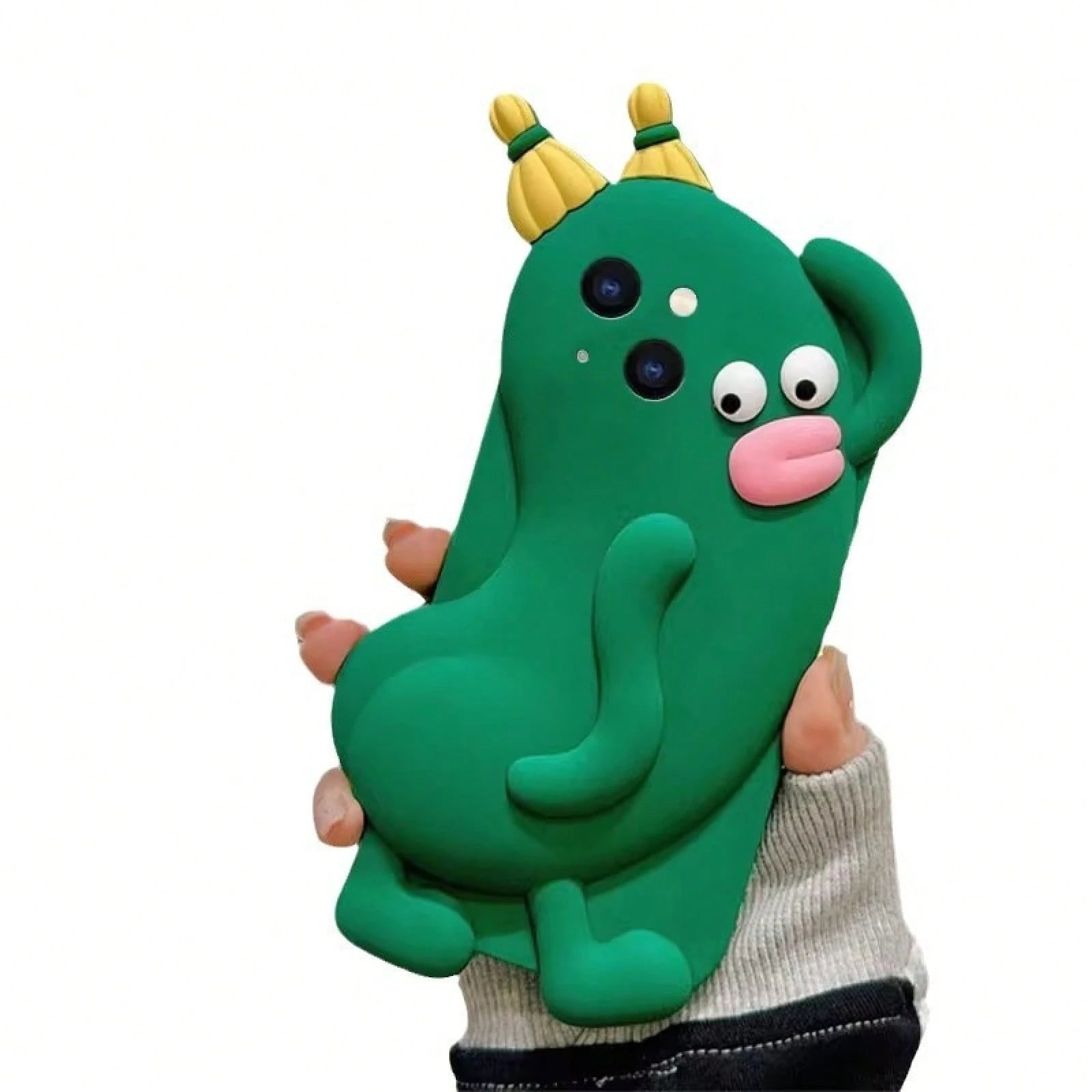 Phone Case- A Cucumber-Shaped Silicone Case That Fits Mobile Phones Sized 15-17 Inches.A Humorous Design Perfect For Halloweenphone Cases Great For Holiday Parties Phone Case 16 Promax Case Festival