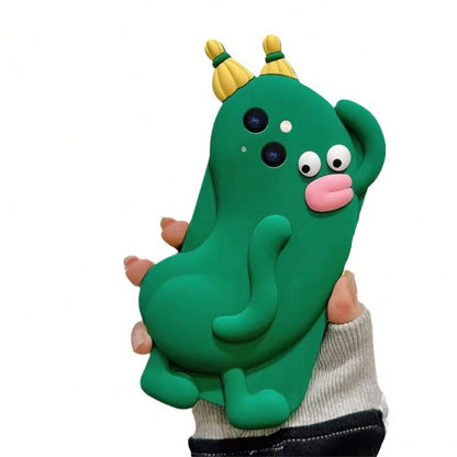 Phone Case- A Cucumber-Shaped Silicone Case That Fits Mobile Phones Sized 15-17 Inches.A Humorous Design Perfect For Halloweenphone Cases Great For Holiday Parties Phone Case 16 Promax Case Festival