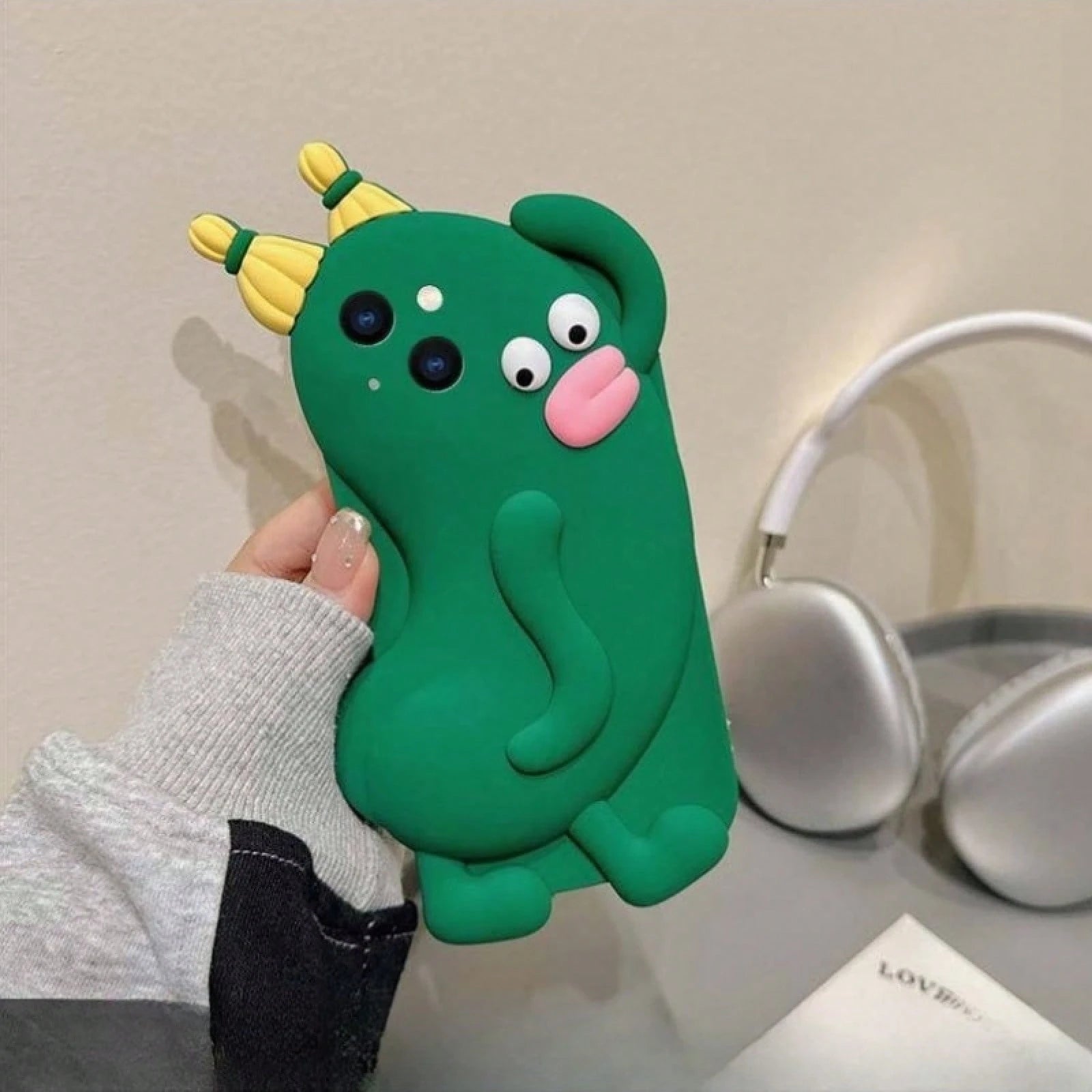 Phone Case- A Cucumber-Shaped Silicone Case That Fits Mobile Phones Sized 15-17 Inches.A Humorous Design Perfect For Halloweenphone Cases Great For Holiday Parties Phone Case 16 Promax Case Festival