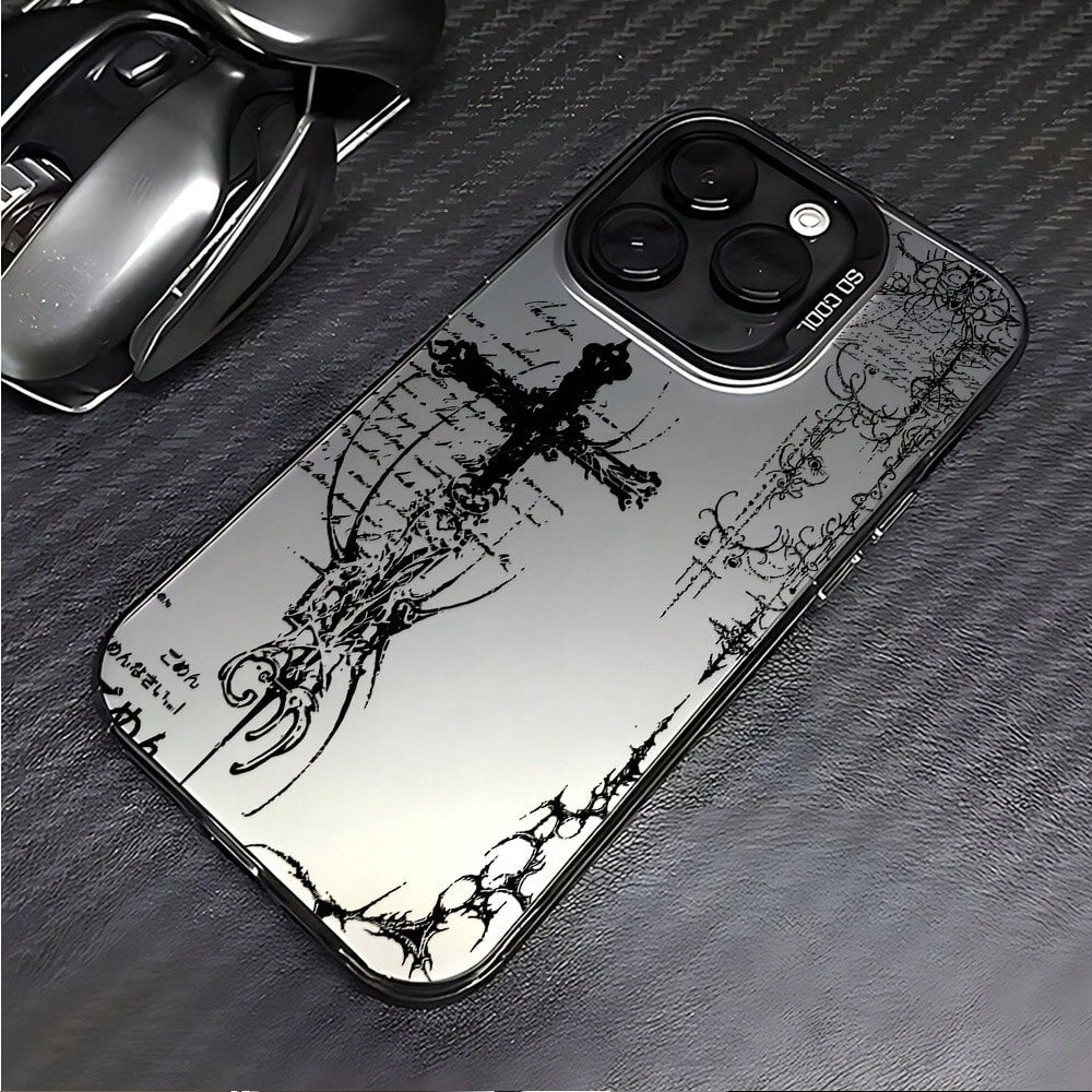 Phone Case- A Stylish Phone Case With Y2K Retro Gothic Art Style, Compatible With Various IPhone Models Including 17, 16E, 16, 15, 14, 13, 12, 11 Mini, Pro, Max, Air, X, XR, XSMAX, 8