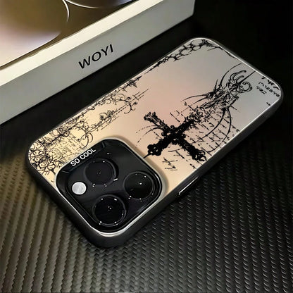 Phone Case- A Stylish Phone Case With Y2K Retro Gothic Art Style, Compatible With Various IPhone Models Including 17, 16E, 16, 15, 14, 13, 12, 11 Mini, Pro, Max, Air, X, XR, XSMAX, 8