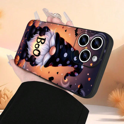 Phone Case: Halloween Gnome Pattern Phone Case For IPhone 17 16 15 14 13 12 11 7 X XR XSMAX Cute Cartoon Boo Soft TPU Protective Cover For Kids Women,Suitable For IPhone17 Air