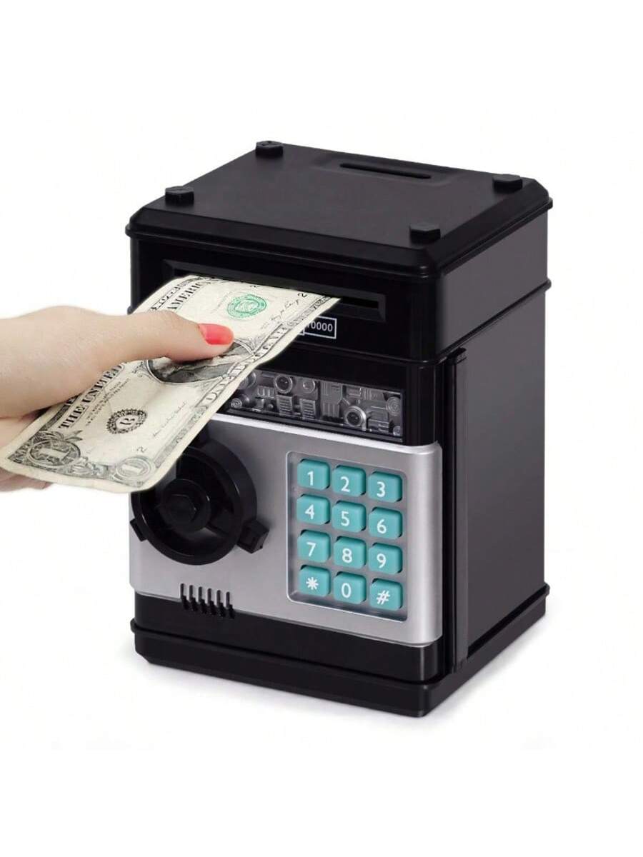 Piggy Bank Cash Coin Can ATM Bank Electronic Coin Money Bank For Kids Age 3-12, Money Savings Box Mini ATM Coin Bank Toys Gifts For 3 4 5 6 7 8 9 10 11 12 Year Old Boys Girls