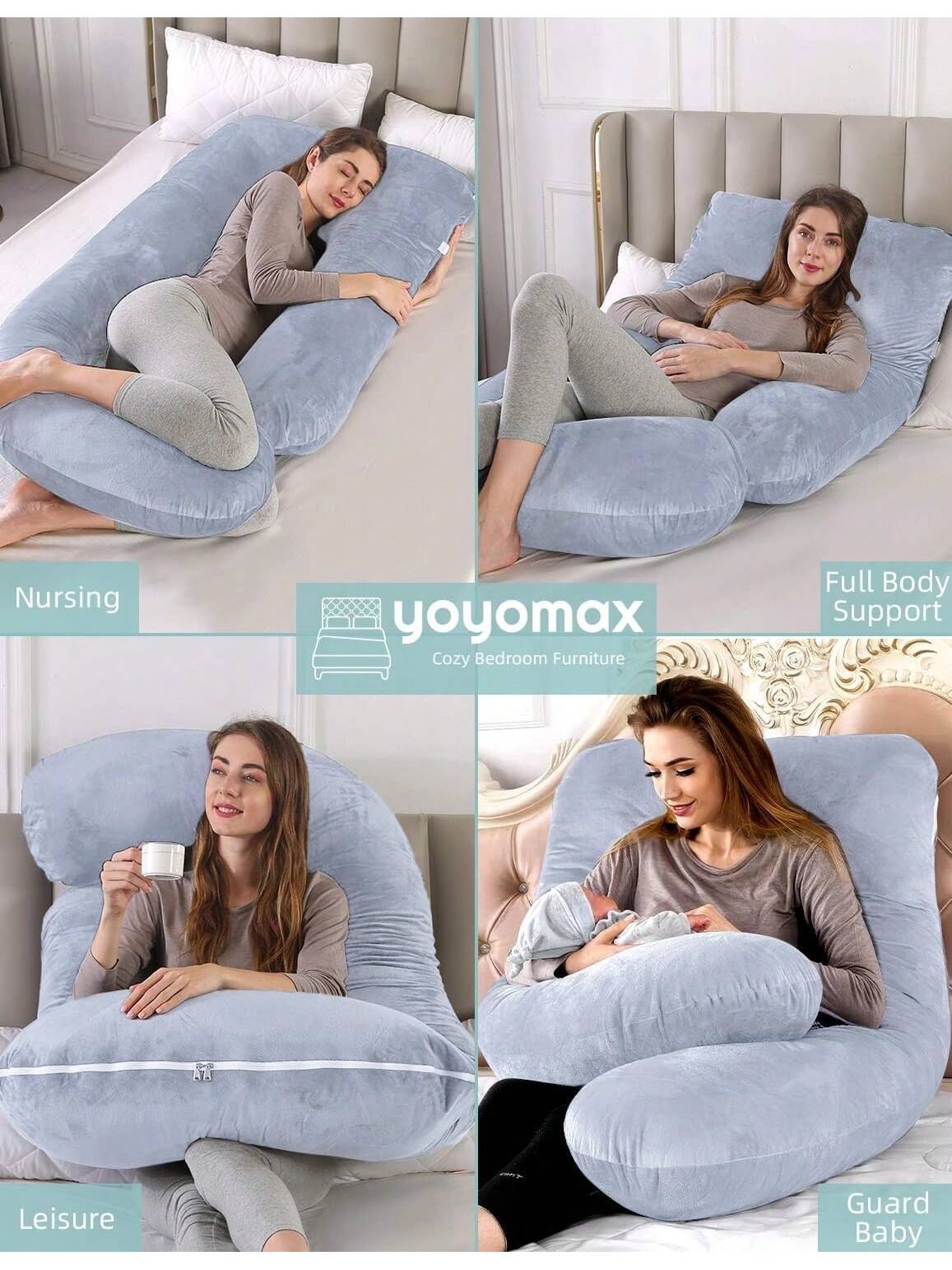 Pillow For Pregnant Women, Supporting Back, Legs, Abdomen And Buttocks, Necessary For Pregnancy, Detachable Pillowcase, Adult Body Pillow.
