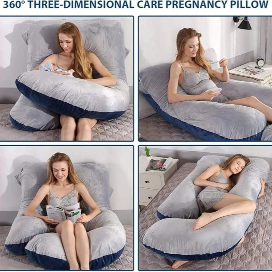 Pillow For Pregnant Women, Supporting Back, Legs, Abdomen And Buttocks, Necessary For Pregnancy, Detachable Pillowcase, Adult Body Pillow.