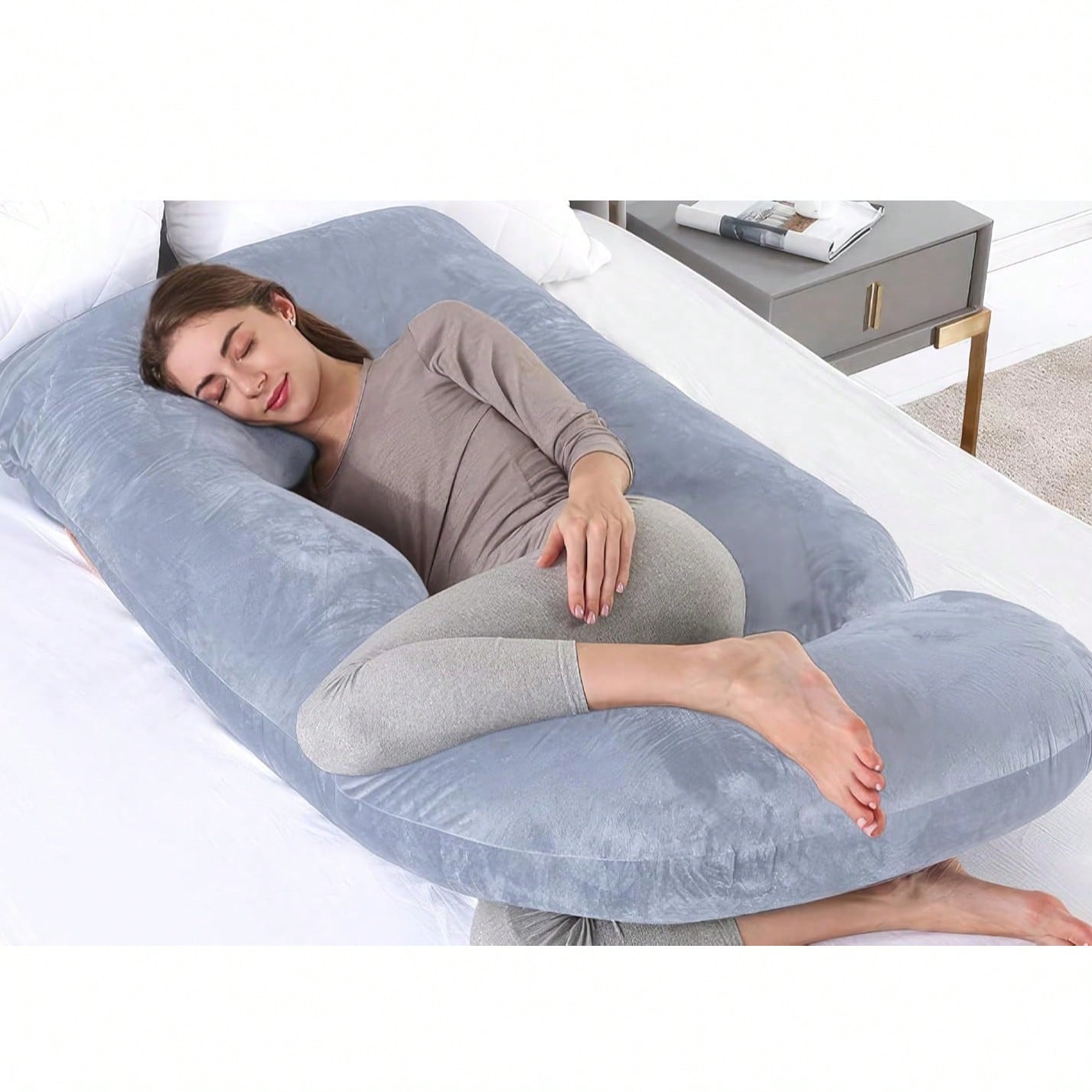 Pillow For Pregnant Women, Supporting Back, Legs, Abdomen And Buttocks, Necessary For Pregnancy, Detachable Pillowcase, Adult Body Pillow.