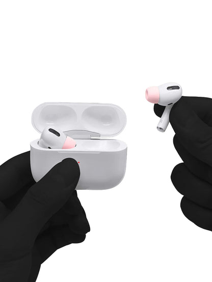Pink Silicone Earphone Silicone Earmuff Apple Pink 6pcs Silicone Earphone Earmuff Compatible With Airpods Pro Spring Gift