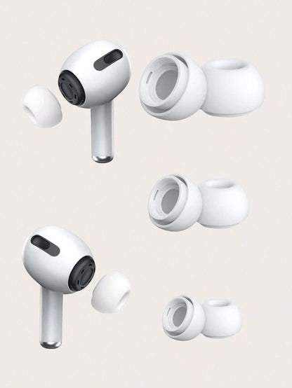 Pink Silicone Earphone Silicone Earmuff Apple Pink 6pcs Silicone Earphone Earmuff Compatible With Airpods Pro Spring Gift