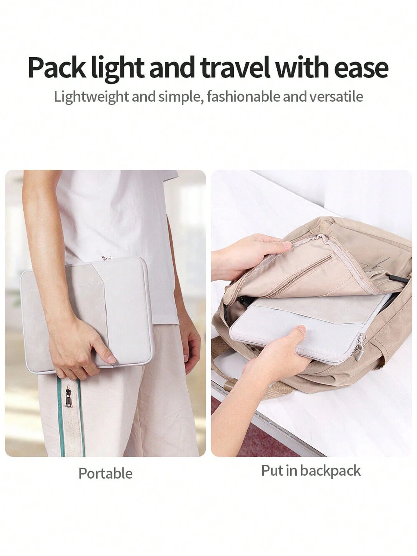 Pink Splicing Design Basic Pad Case DANYCASE 10.8-13.3 Inch Tablet Laptop Sleeve Bag, 8 Inch Electronics Organizer Pouch With Padded Protection, Compatible With IPad, AWEI Devices Women Gift Birthday