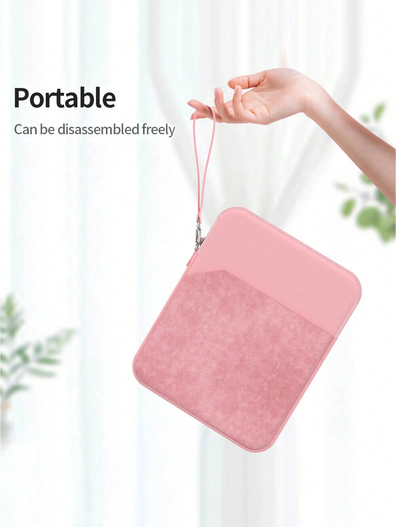 Pink Splicing Design Basic Pad Case DANYCASE 10.8-13.3 Inch Tablet Laptop Sleeve Bag, 8 Inch Electronics Organizer Pouch With Padded Protection, Compatible With IPad, AWEI Devices Women Gift Birthday