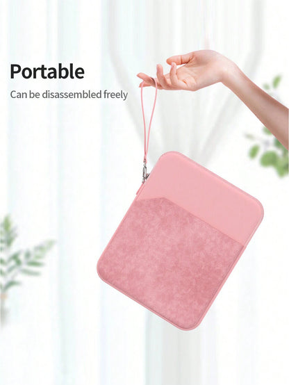Pink Splicing Design Basic Pad Case DANYCASE 10.8-13.3 Inch Tablet Laptop Sleeve Bag, 8 Inch Electronics Organizer Pouch With Padded Protection, Compatible With IPad, AWEI Devices Women Gift Birthday