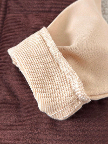 Playful Pals 3pcs/Set Baby Girl Autumn Corduroy Padded Vest Mama's Girl Printed Sweatshirt & Elastic Pants Shades Of Brown Autumn Cute Modest Matching Family 6M-3T