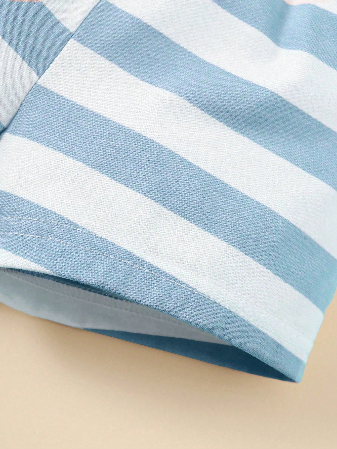 Playful Pals Baby Boy 5pcs Simple Solid Color Striped Shorts