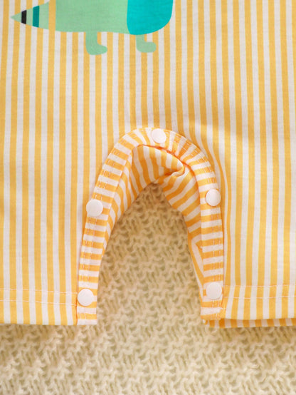 Playful Pals Baby Boy Cute Animal Party Illustration, Comfortable And Soft One-Piece Pants, Suitable For Daily Outings And Festival Gifts
