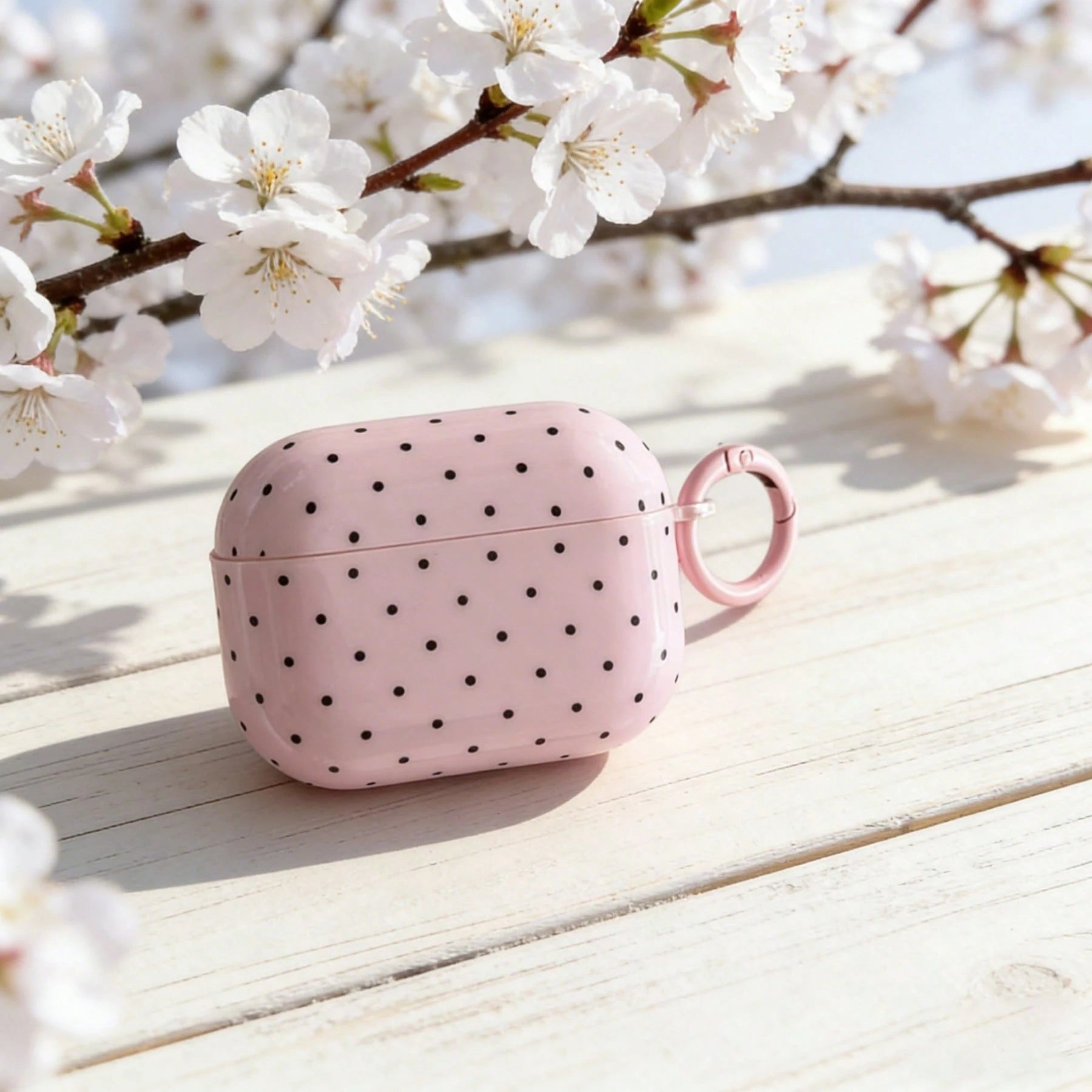 Polka Dot Minimalist Solid Color Small Polka Dot Hanging Ring Earphone Case Compatible With AirPods Pro 3, New Pro 2, Cute Apple 4 Minimalist 3, Personalized 1/2 Earphone Case For Women