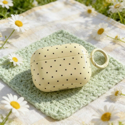 Polka Dot Minimalist Solid Color Small Polka Dot Hanging Ring Earphone Case Compatible With AirPods Pro 3, New Pro 2, Cute Apple 4 Minimalist 3, Personalized 1/2 Earphone Case For Women