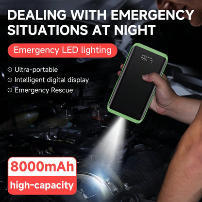 Portable 4500A Car Battery Jump Starter 12V, Fast Emergency Start For Dead Flat Battery, USB Charger & LED Flashlight, Compact Roadside Rescue Kit, Ideal Gift For Husband Dad Son, Winter-Ready Gear