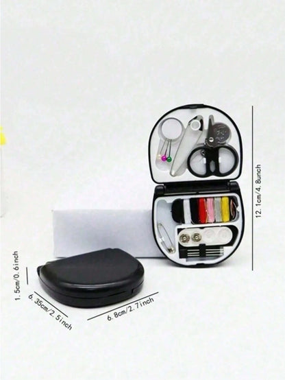Portable Mini Sewing Box Small Sewing Kit Multi-Function Sewing Tool Set- Perfect Gift For Beginner Sewers: Sewing Kit- Foldable, DIY Sewing Supplies And Accessories, Designed For Travelers And Emer