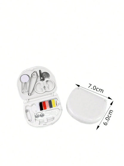 Portable Mini Sewing Box Small Sewing Kit Multi-Function Sewing Tool Set- Perfect Gift For Beginner Sewers: Sewing Kit- Foldable, DIY Sewing Supplies And Accessories, Designed For Travelers And Emer