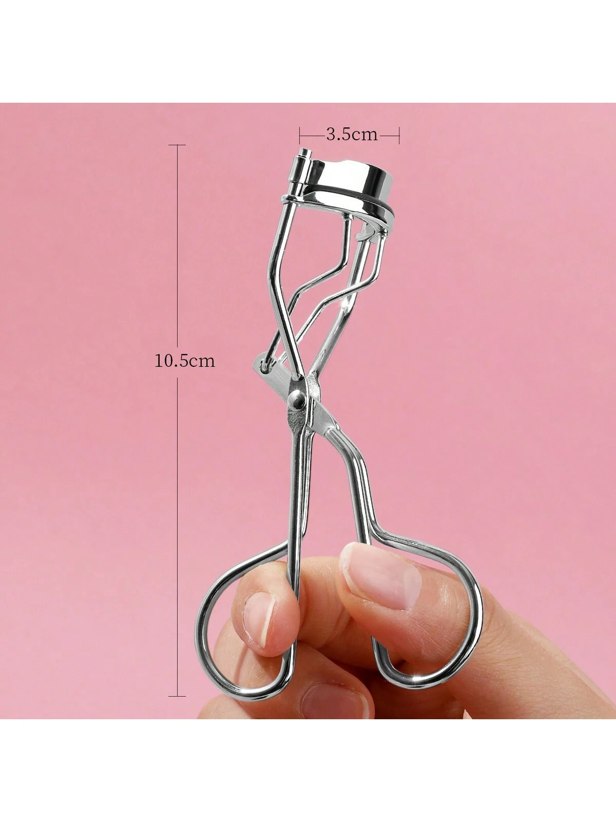 Portable Silver Eyelash Curler With 5 Silicone Pads, 1 Eyelash Curler, Long-Lasting Shaping For Bigger Eyes, Non-Damaging To Lashes, Suitable For Daily Makeup Eyelash Curling,Makeup,Cheap,Room Decor,V