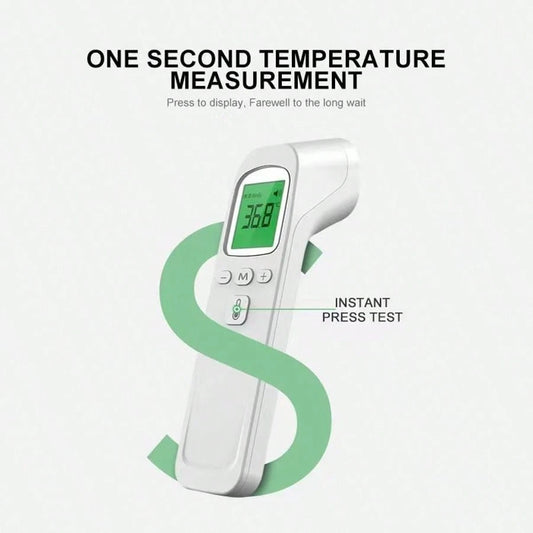Portable Temperature Thermometer Forehead Digital Non-Contact Thermomete LED Display Fever Measure Tool Surface/Body Mode Digital Thermometer Forehead Thermometer Ear Thermometer