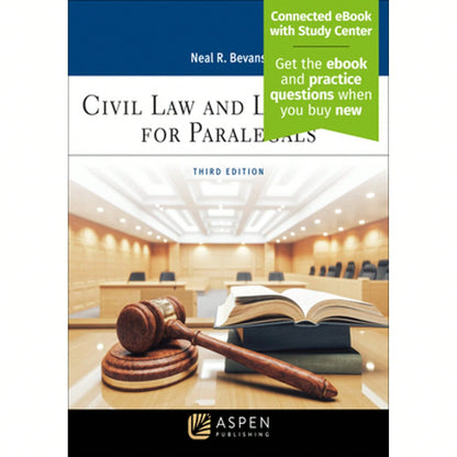 Pre-Owned Civil Law And Litigation For Paralegals: [Connected EBook With Study Center] (Paperback) By Neal R Bevans