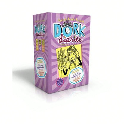 Pre-Owned Dork Diaries Books 7-9 (Boxed Set): Dork Diaries 7; Dork Diaries 8; Dork Diaries 9 (Hardcover) By Rachel Renée Russell