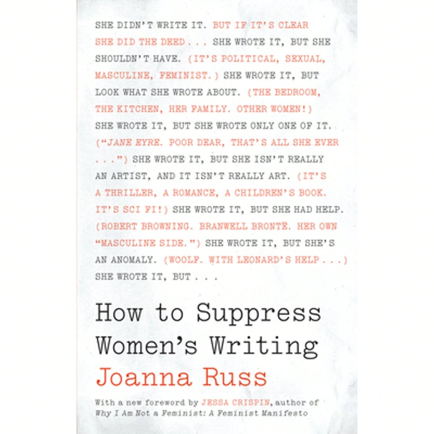 Pre-Owned How To Suppress Women's Writing (Paperback) By Joanna Russ, Jessa Crispin