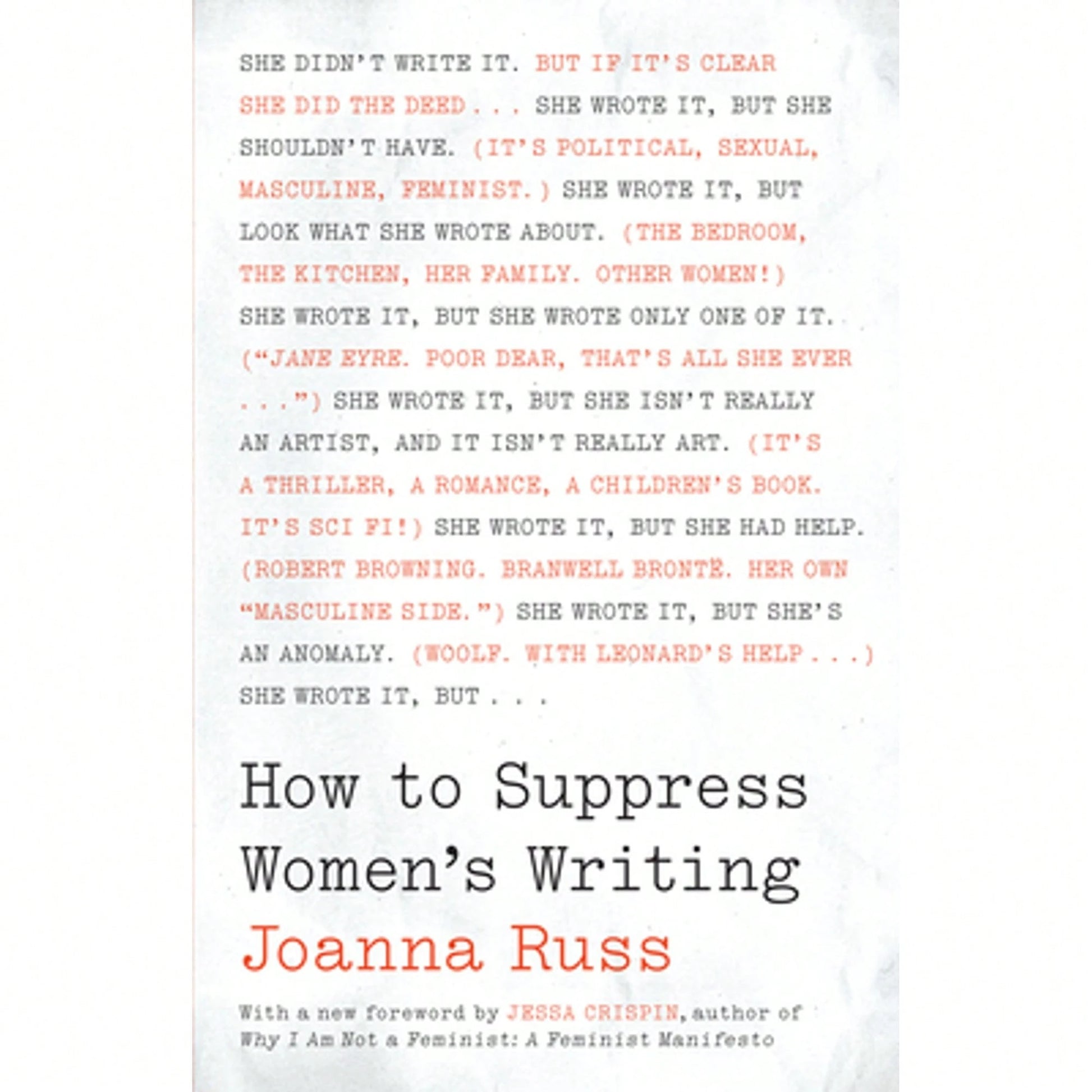 Pre-Owned How To Suppress Women's Writing (Paperback) By Joanna Russ, Jessa Crispin