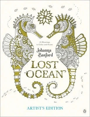 Pre-Owned Lost Ocean Artist's Edition: An Inky Adventure And Coloring Book For Adults: 24 Drawings (Paperback) By Johanna Basford
