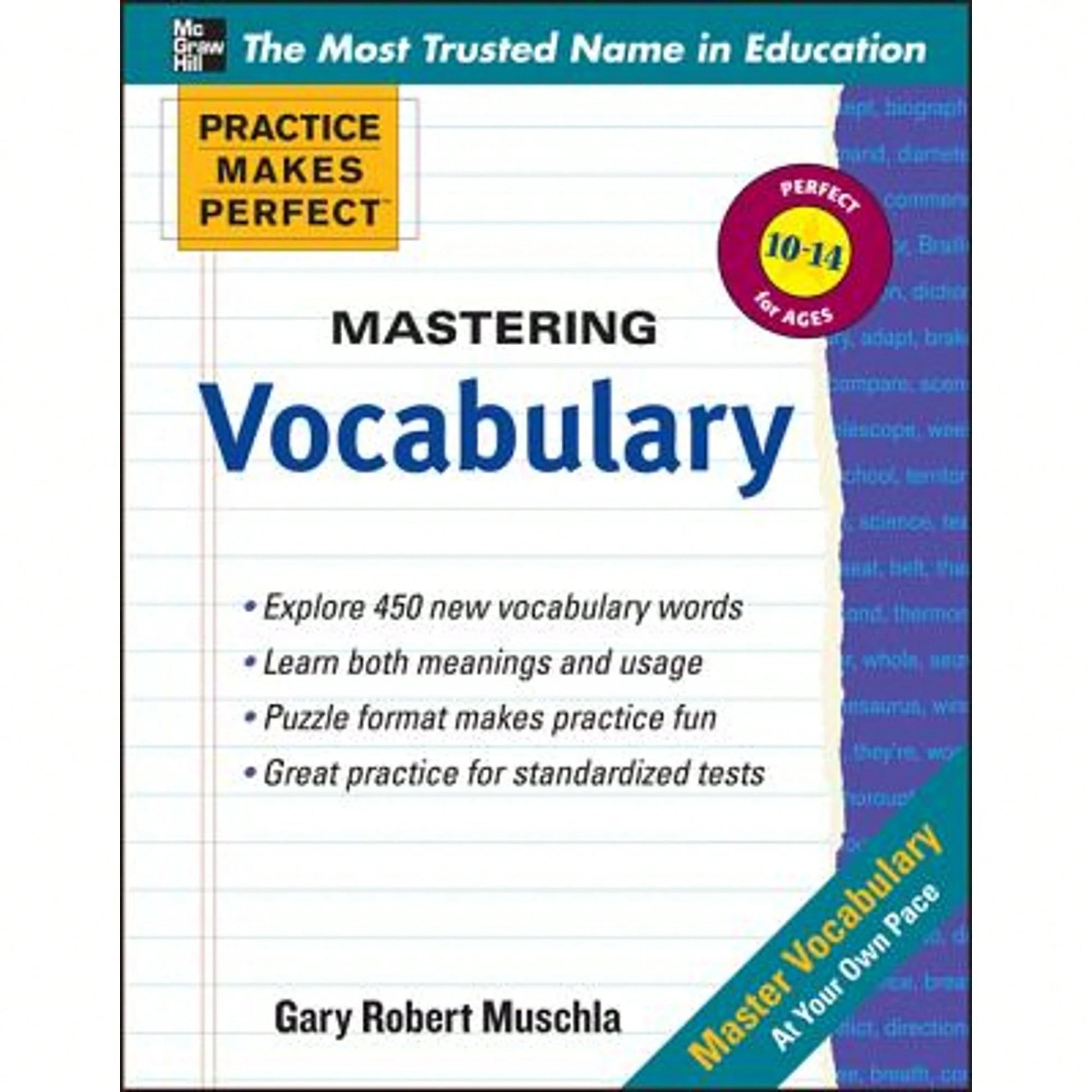 Pre-Owned Practice Makes Perfect Mastering Vocabulary (Paperback) By Gary Robert Muschla