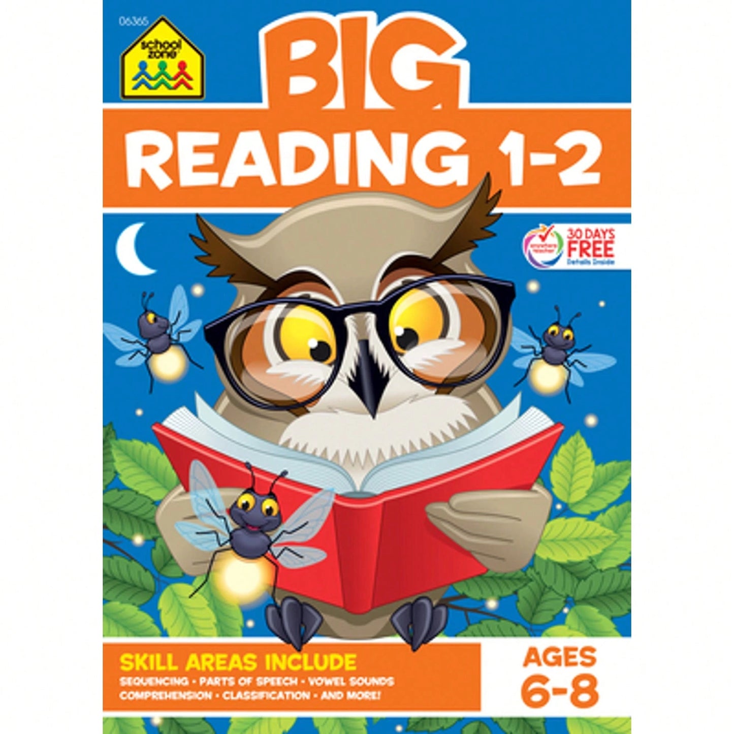 Pre-Owned School Zone Big Reading 1-2 Workbook (Paperback) By School Zone