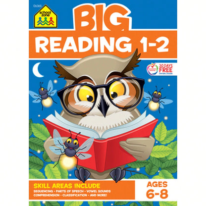 Pre-Owned School Zone Big Reading 1-2 Workbook (Paperback) By School Zone