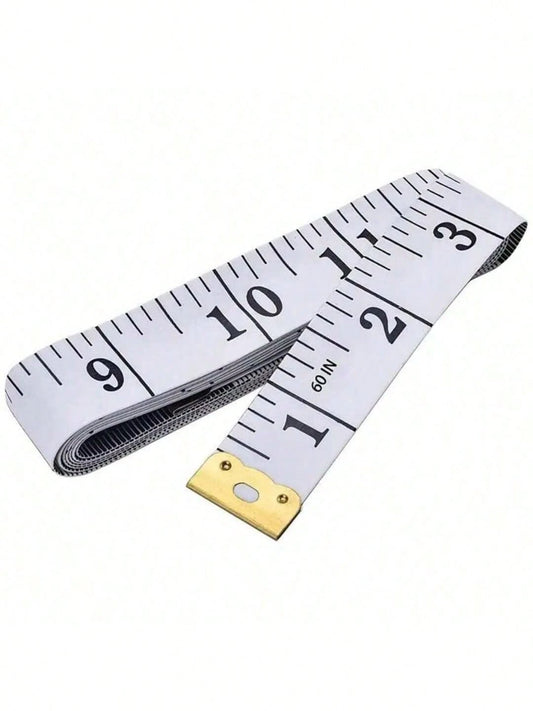 Premium Dual-Scale Inches & Centimeters Sewing Tape Measure, Soft Flexible Body Measurement Tailor Ruler For Weight Loss, Medical Care, Sewing & Crafts, Reverse Side Marked With 150cm Scale,Back To Sc