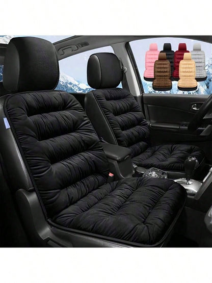 Premium Soft Car Seat Pad With Backrest, **Quick-Install Non-Slip** Interior Cover, **Snug Fit** Universal Seat Protector For Most Vehicles, All-Season Comfort (1 PC)