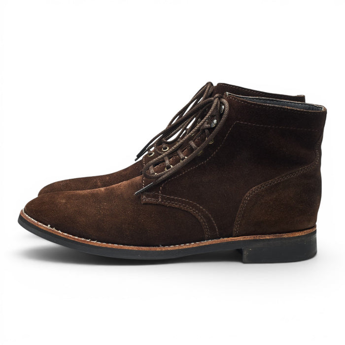 'President' Dark Brown Suede Boots UK 8.5 US 9