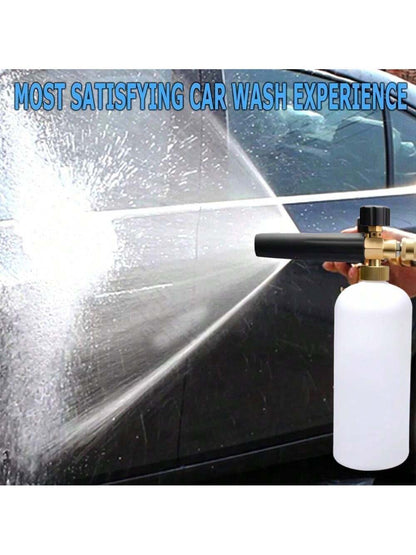 Pressure Washer Gun Car Washing Gun With 5pcs Soap Spray Nozzles 14mm M22 Socket 1/4" Quick Release Snow Foam Gun Car Water Gun