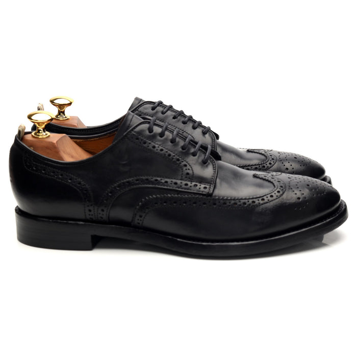 'Princeton 039' Black Leather Derby Brogues UK 6 EU 40
