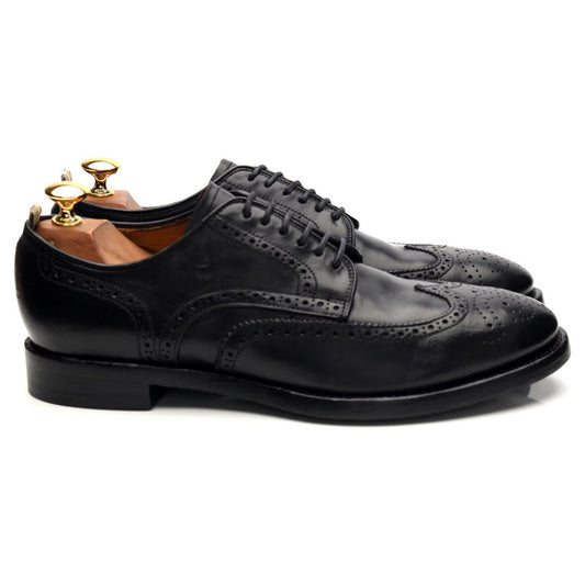 'Princeton 039' Black Leather Derby Brogues UK 6 EU 40