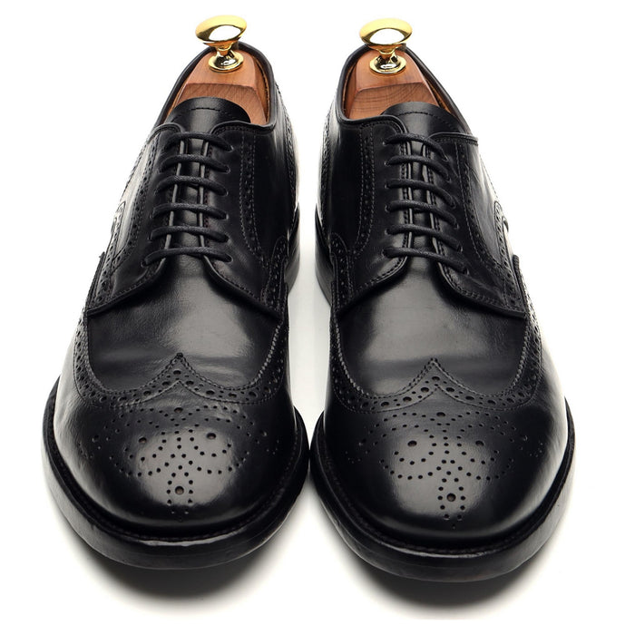 'Princeton 039' Black Leather Derby Brogues UK 6 EU 40