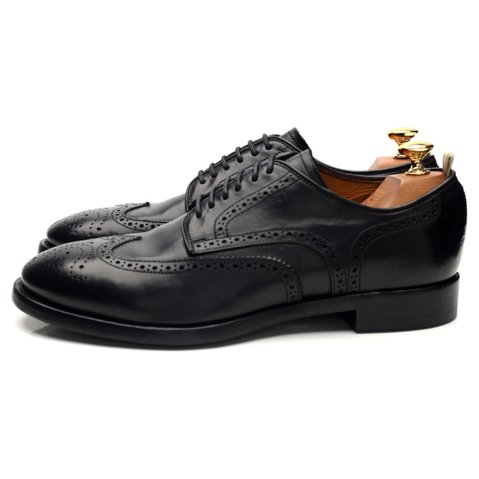 'Princeton 039' Black Leather Derby Brogues UK 6 EU 40