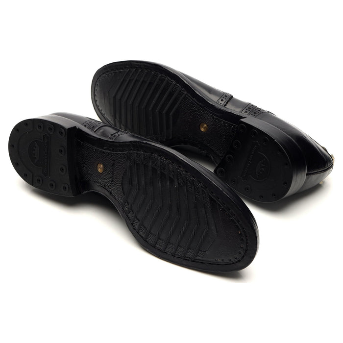 'Princeton 039' Black Leather Derby Brogues UK 6 EU 40