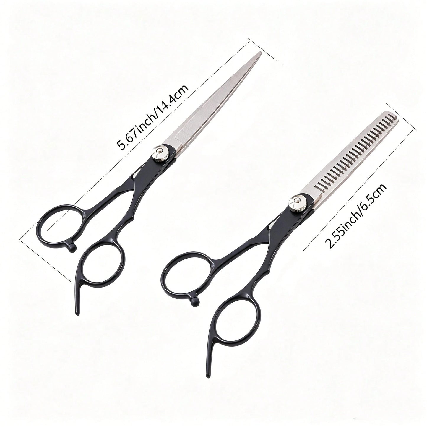 Professional Hair Cutting Scissors Set, Hair Shears, Thinning Scissors, Hair Comb, Home Haircutting Tools, Sharp Stainless Steel Hair Trimmer, Bangs Layering And Styling Trimming Tools