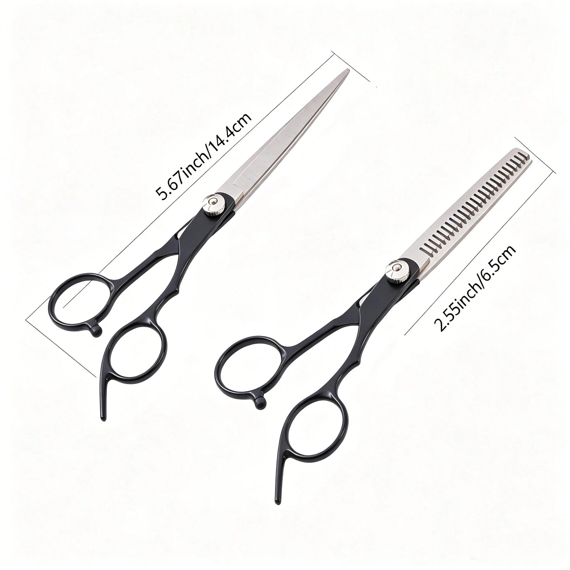 Professional Hair Cutting Scissors Set, Hair Shears, Thinning Scissors, Hair Comb, Home Haircutting Tools, Sharp Stainless Steel Hair Trimmer, Bangs Layering And Styling Trimming Tools