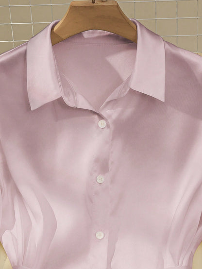 Qadelle Women Single-Breasted Long Sleeve Casual/Office Shirt Fall Cloth For Women