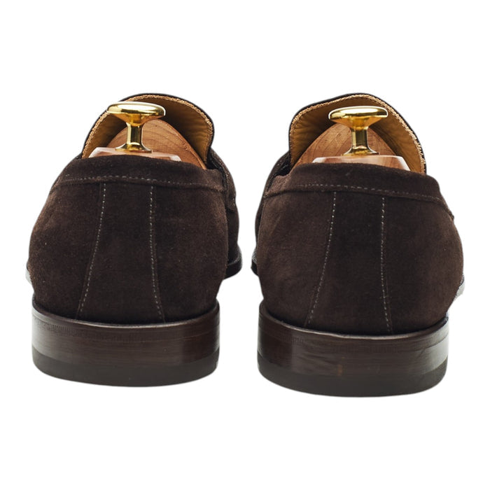 'Raimondo' Dark Brown Suede Loafers UK 8.5 EU 42.5