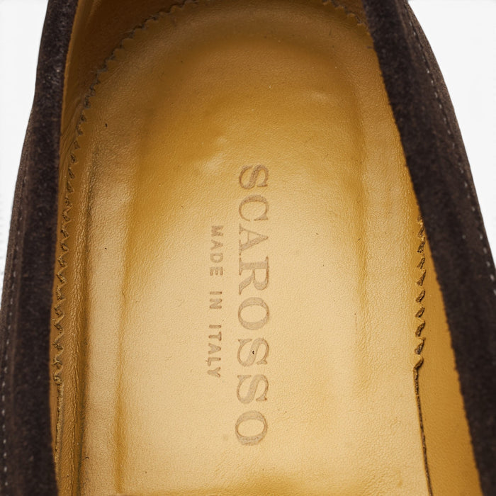 'Raimondo' Dark Brown Suede Loafers UK 8.5 EU 42.5